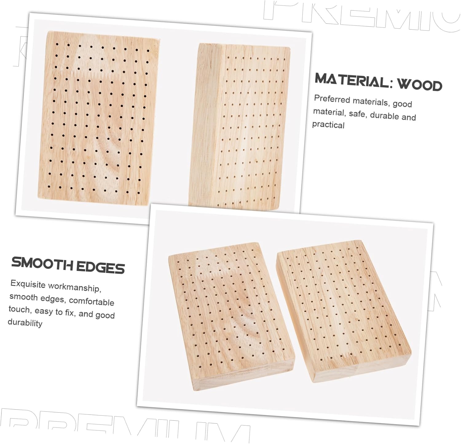 JEWEDECO 2pcs DIY Wooden Plug Boards for Clay Figure Display Portable Pottery Sculpture Base for Drying and Showcasing Figurines and Models Durable Wooden Support Bracket for Crafts