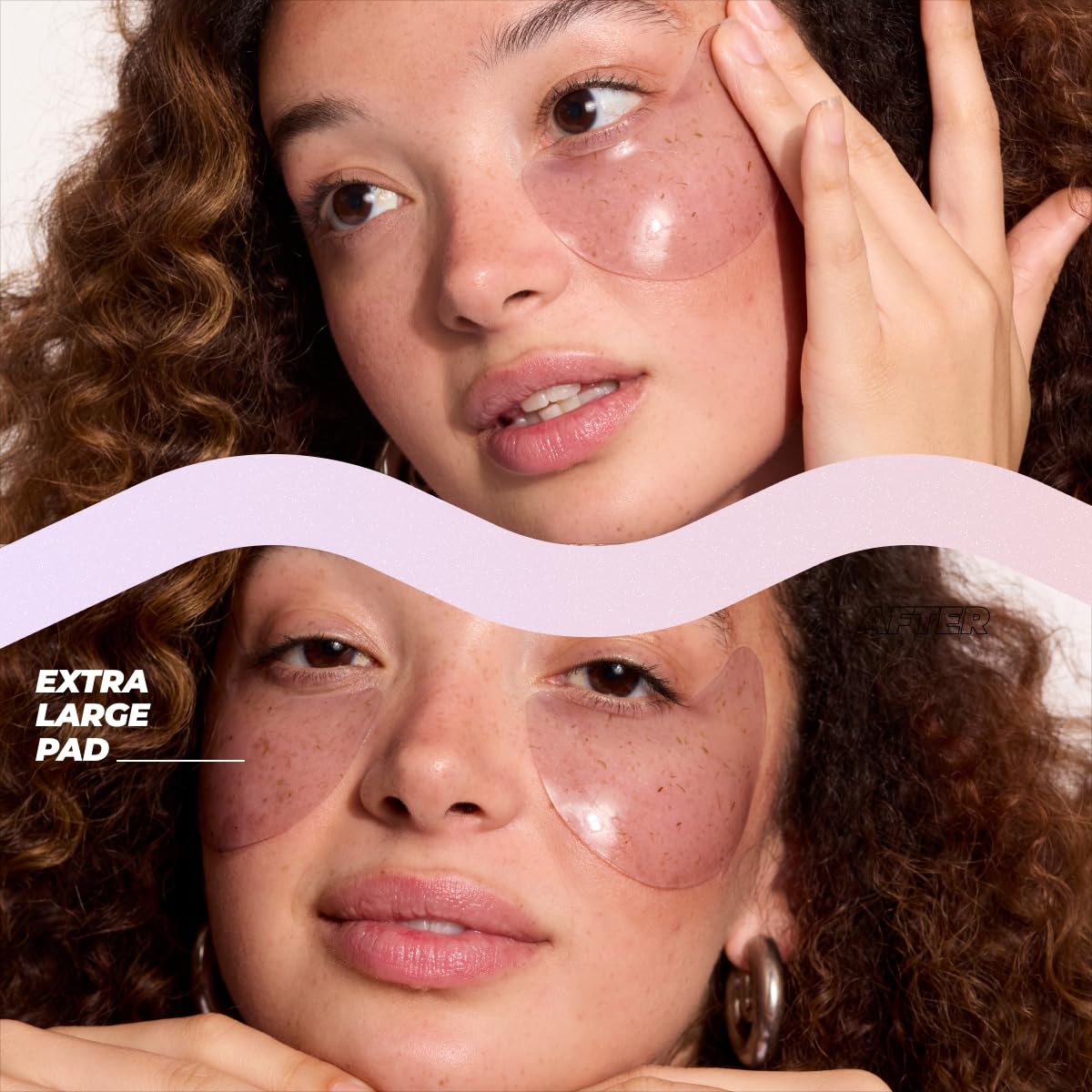De-Puff Almohadillas de hidrogel para ojos, con lavanda y colágeno vegano (paquete de 3) 2