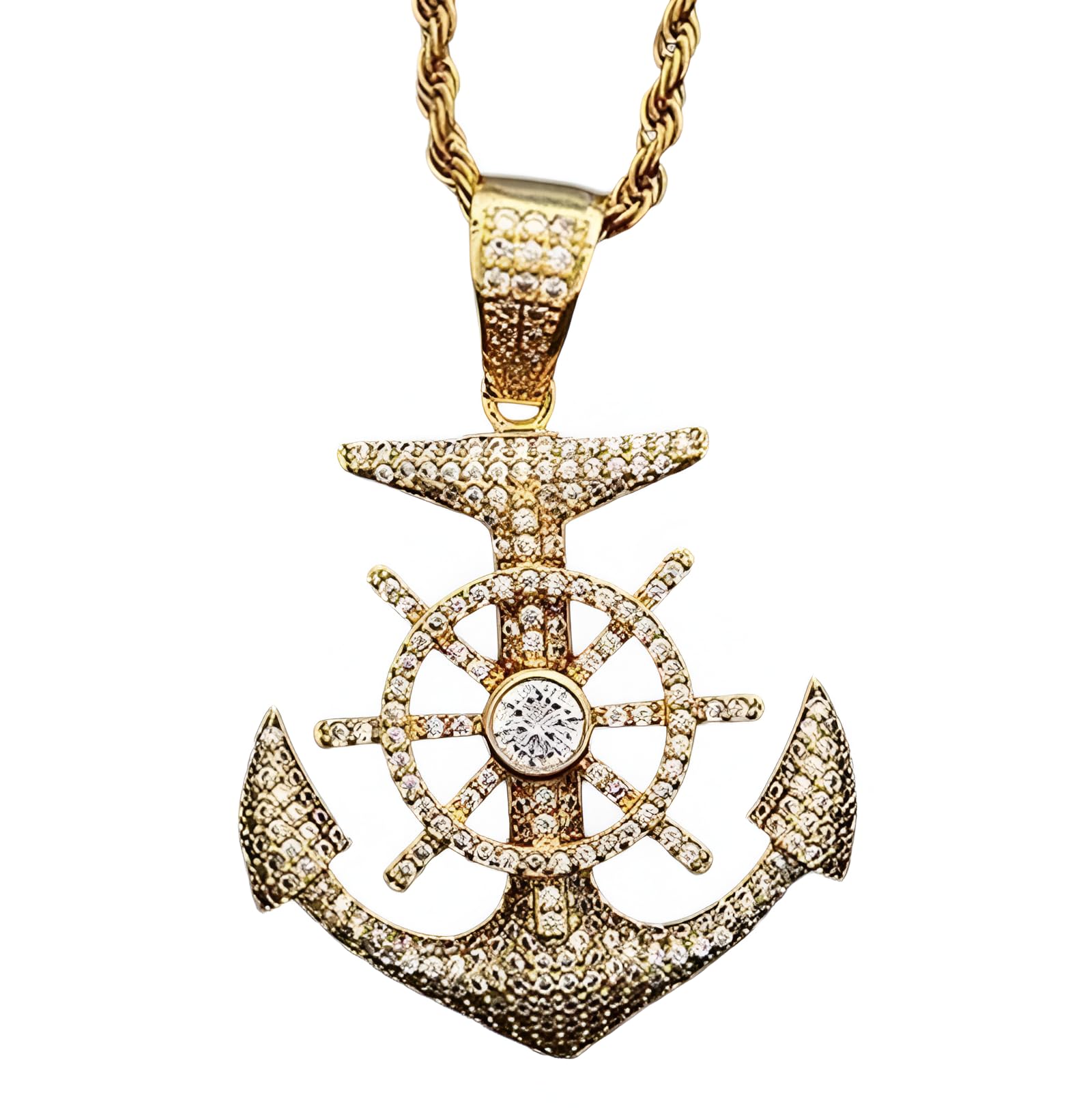QHQQXN HHRLCH Collana Pirata Argento Sterling 925 per Donna Uomo Catena con Ancora Pirati dei Caraibi Marinaio Ciondolo con Ancora Gioielli Collana con Teschio Accessori Jack Sparrow