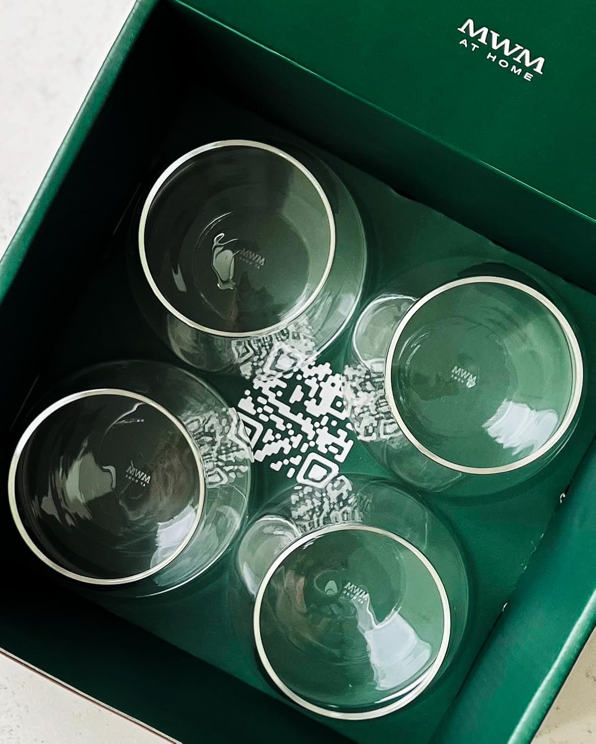 The Everyday Cup, Set of 4 - Versatile Crystal-Clear Glass Cups Made for Special Drinks, Juices, Water and More - Sustainably Produced and Packaged