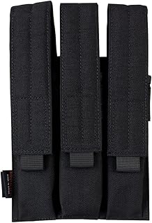 LytHarvest Tactical Molle Magazine Pouch, Kriss Tactical Pistol Triple Mag Pouch, Multi-use (Black)