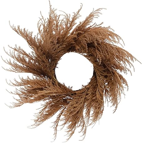 Eye-Catching Creative Co-op Pampas Grass Wreath Adorned in Blush