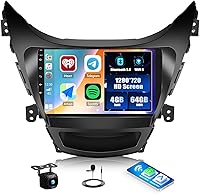 Vista 11 de 2+64G Android coche estéreo para Hyundai Elantra 2011 2012 2013 con Carplay Android Auto espejo enlace reproductor multimedia 9 pulgadas pantalla