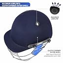 DSC Guard Cricket Batting Helmet | Color: Navy Blue | Size: Extra Large | Material: ABS Plastic & Foam| for Men & Boys | Adjustable Backle Strap | Light Weight | Sweat Absorbent | Breathable gallery image