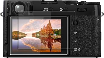 kinokoo Screen Protector for Fujifilm X100VI X100V XPRO3 XE4 XT4 camera, 0.25mm 9H Hardness Tempered Glass Film for Fuji X100V/ X100 VI/XPRO-3/XE4/XT4 camera - Bubble Free& Anti-Finger Print 2 Pack