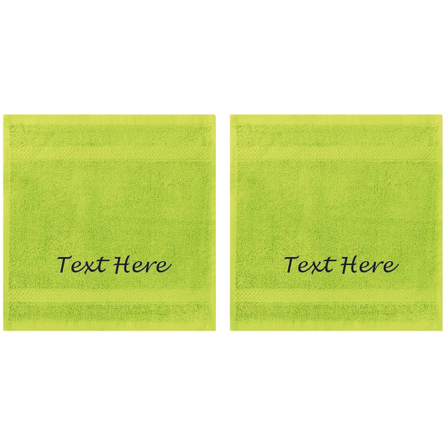 Personalized Towels Set with Embroidered Text - 2 Pack Highly Absorbent & Super Soft Turkish Cotton Towels Washcloths for Bathroom, Kitchen, Gym and