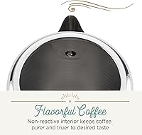 Vista 7 de Farberware Classic Yosemite - Percolador de café de acero inoxidable, 8 tazas, color plateado