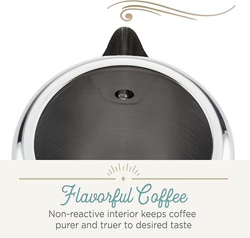 Miniatura 4 de Farberware 47053 - Percolador de café clásico de acero inoxidable Yosemite de 12 tazas cafetera de 12 tazas color plateado