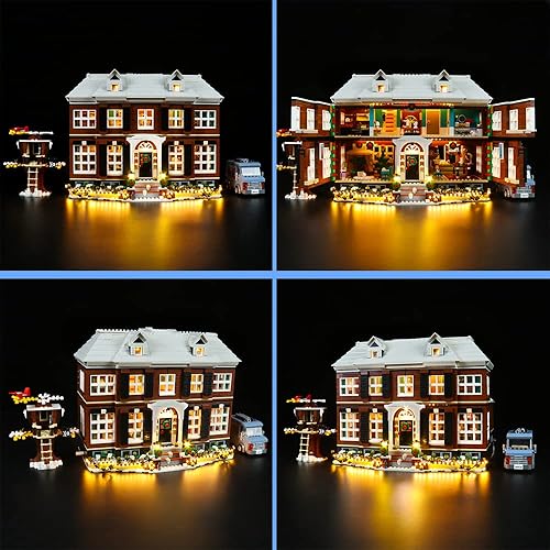 Miniatura 4 de VONADO Kit de luces LED para Lego Home Alone exclusivo 21330 (sin modelo), juego de iluminación LED para decoración Lego Ideas 21330 modelo de