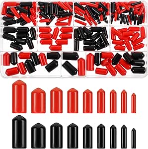 Jamiikury 60PCS Rubber End Caps 12mm ID Round Tube Bolt Cap Cover Vinyl - View #10