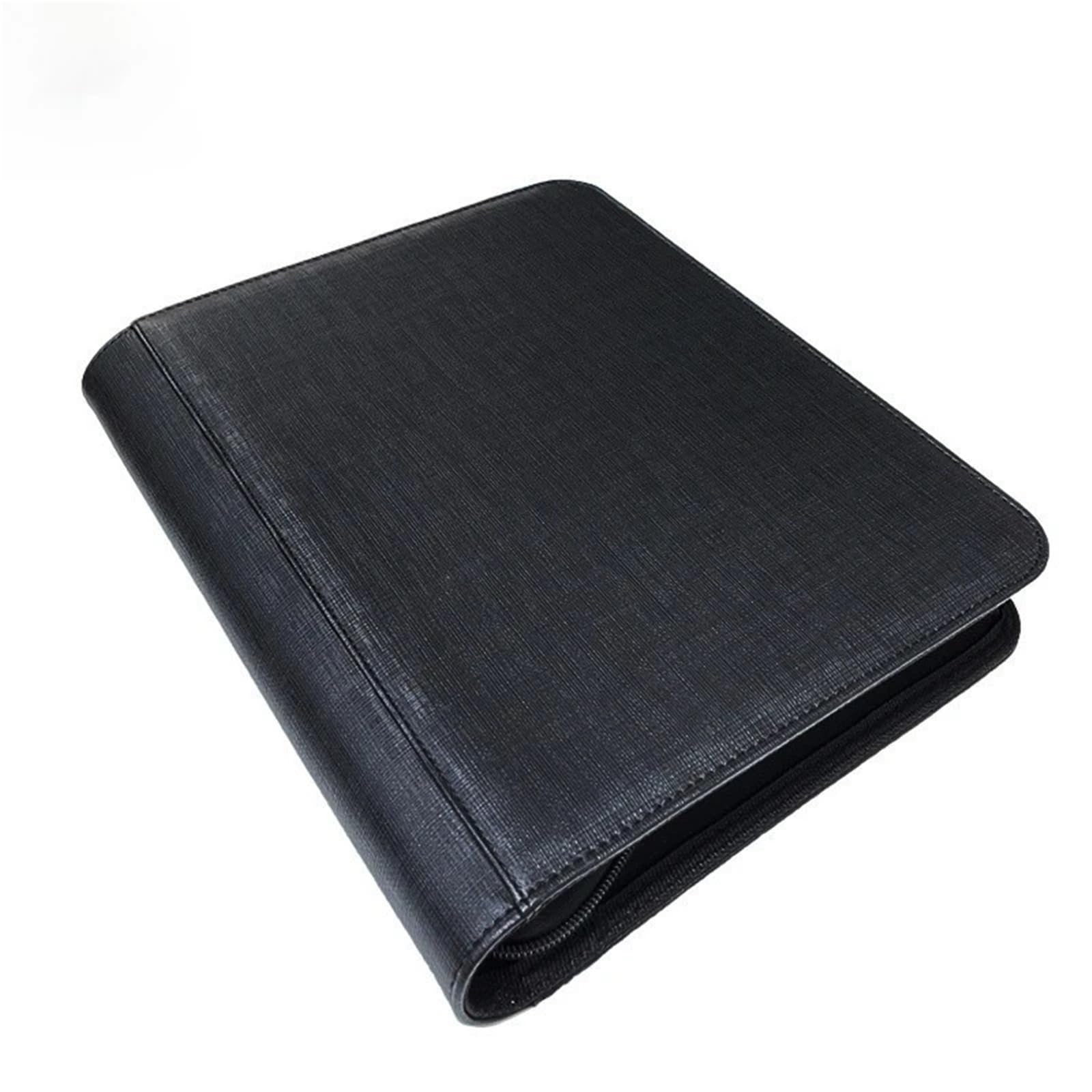Trading Card Binder PU Cover Zipper Collection Album Holder For Game for Football Sports Card(Color1)