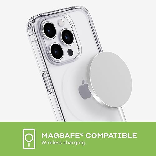Miniatura 6 de Tech 21 Evo - Funda transparente para iPhone 15 Pro, compatible con MagSafe, funda de protección contra impactos, transparente