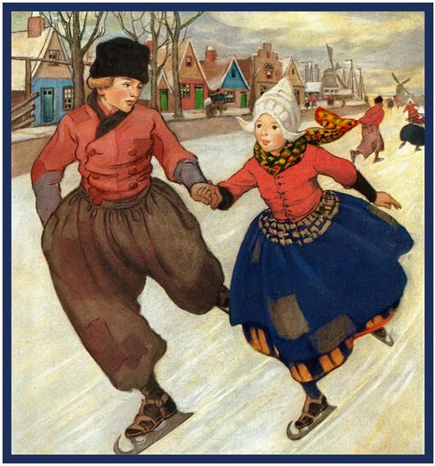 Hans Brinker Silver Skates by J.W. Smith Counted Cross Stitch Pattern