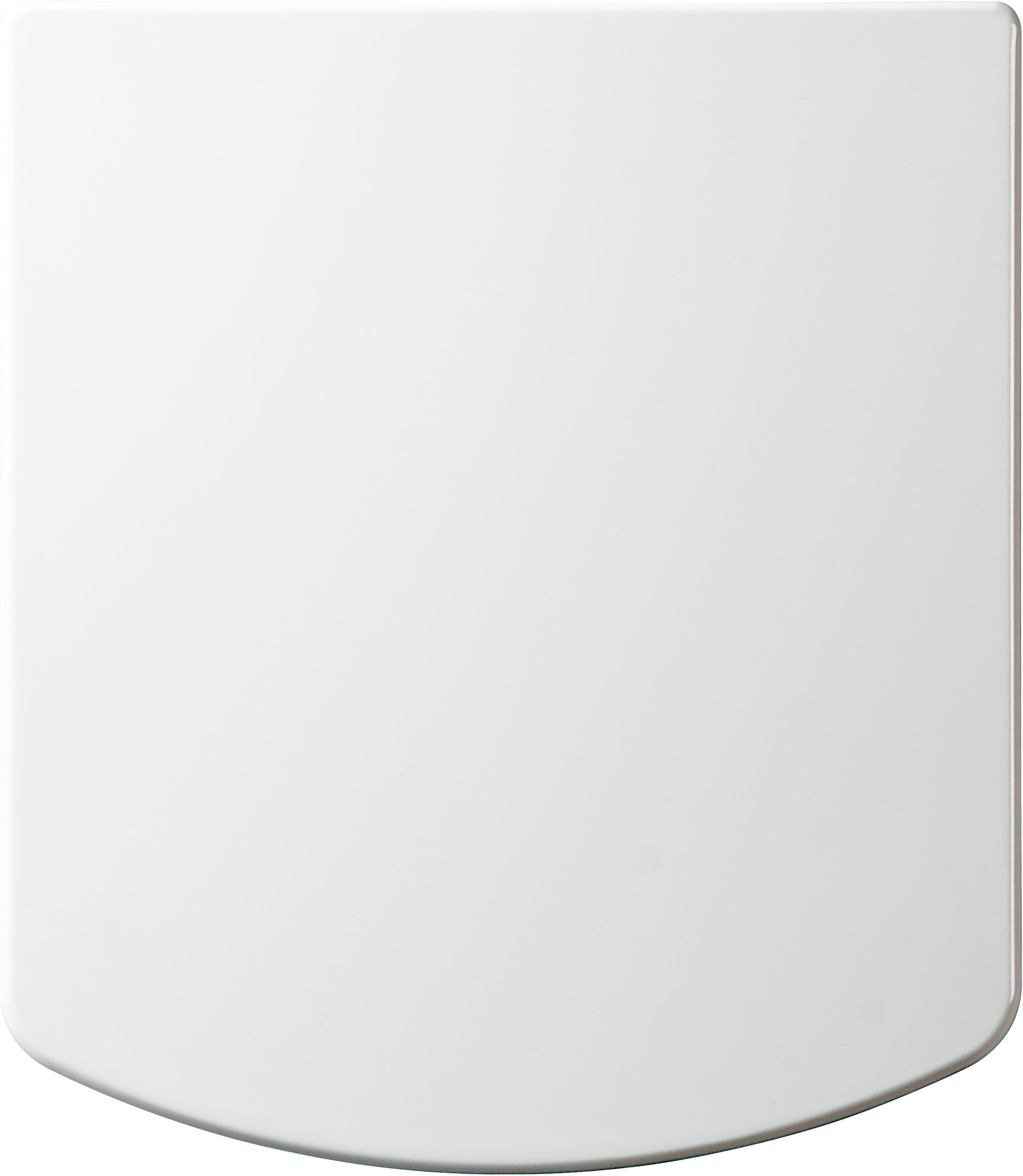 Square Smiley D Shape One Button Quick Release Soft Close White Toilet Seat