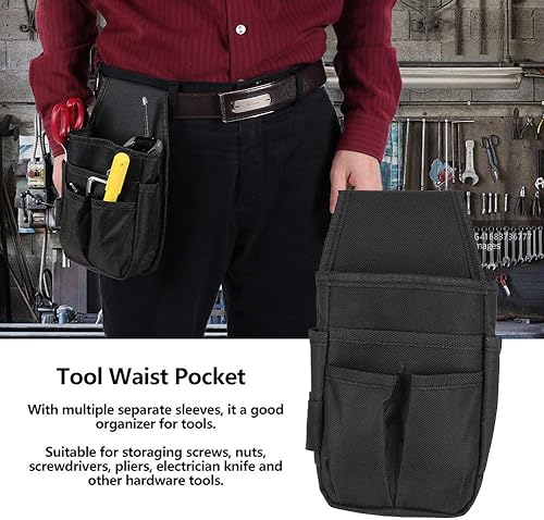 Miniatura 3 de Organizador de bolsillo pequeño para herramientas, bolsas para cinturón de herramientas, bolsa de herramientas de electricista, bolsa de