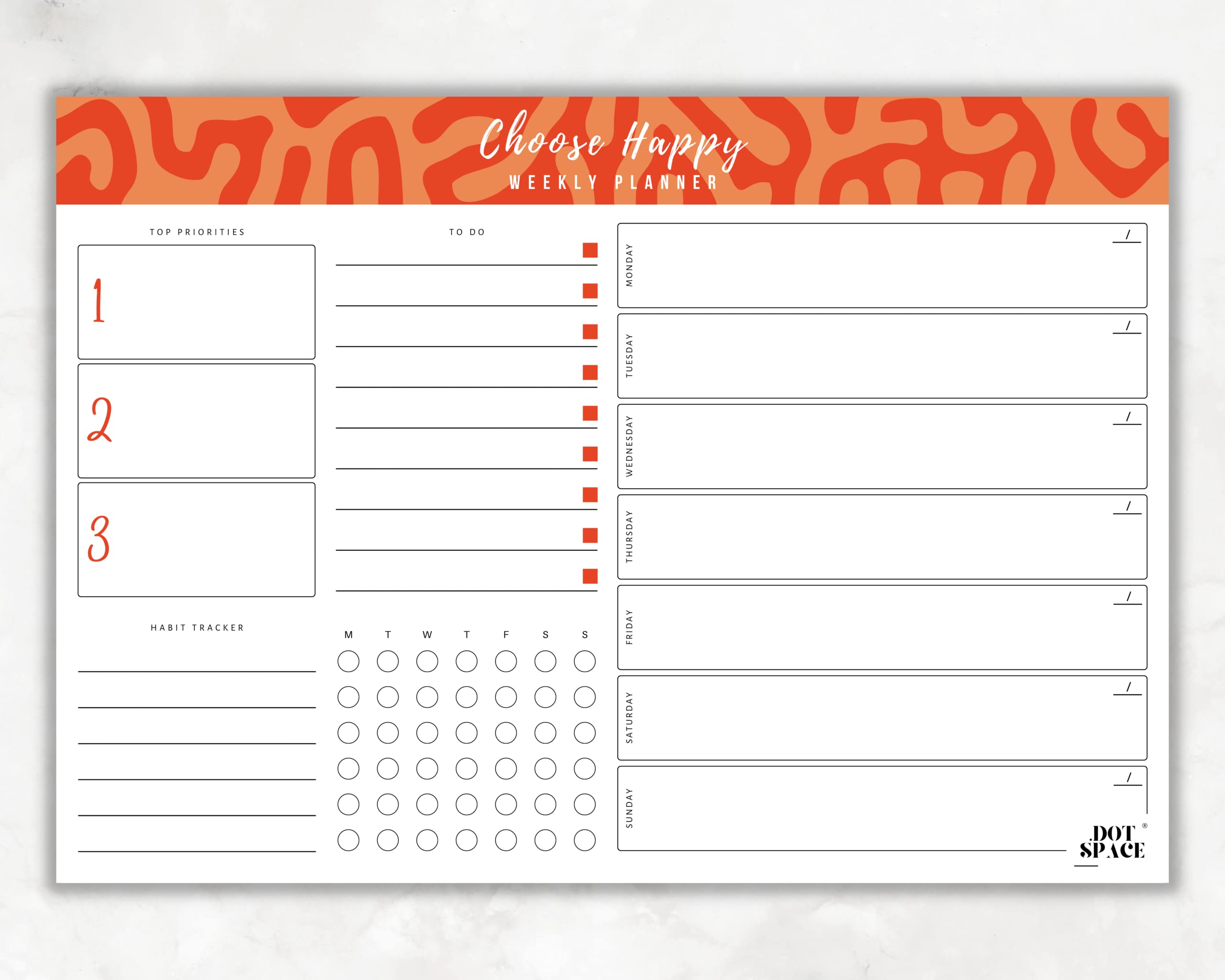 Buy Choose Happy Undated Weekly Planner 2023 To Do List Habit Tracker buy-choose-happy-undated-weekly-planner-2023-to-do-list-habit-tracker