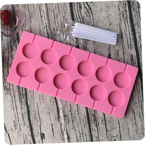 Miniatura 5 de Ciieeo Moldes redondos para piruletas de 12 capacidades, kit de moldes para Halloween, Navidad, caramelo duro, chocolate, chocolate de Navidad