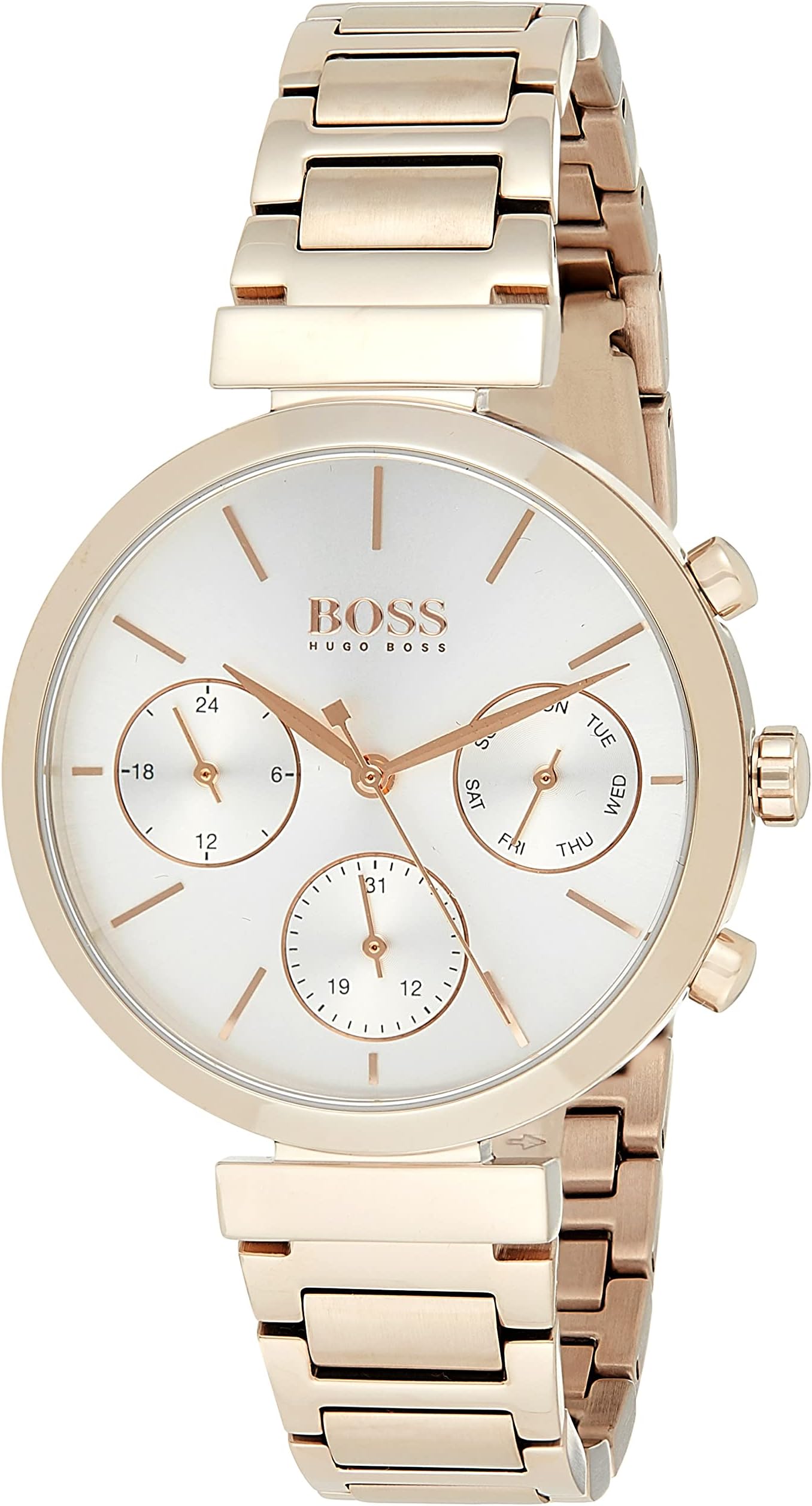 BOSS Herren Chronograph Taper – Edelstahlarmband, Quarzwerk, Wasserdicht 5 Bar