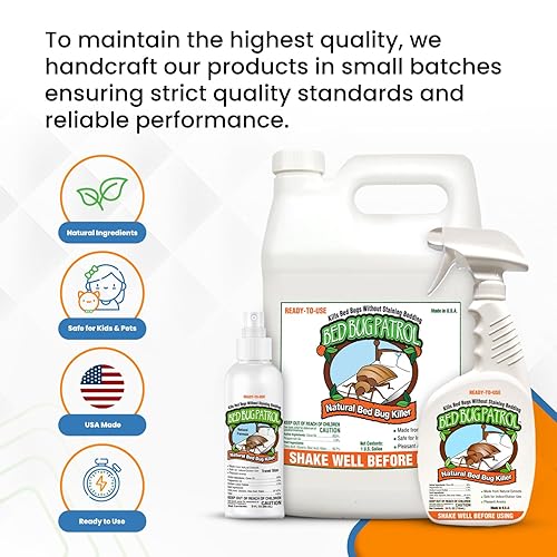Miniatura 7 de Bed Bug Patrol - Tratamiento de chinches de 24 onzas paquete de 2 elimina las chinches al contacto con protección residual natural y no tóxico
