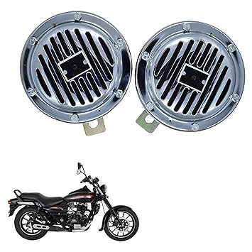 Vagary Silver Chorme Finish Two Wheeler Horn for Bajaj Avenger street 220