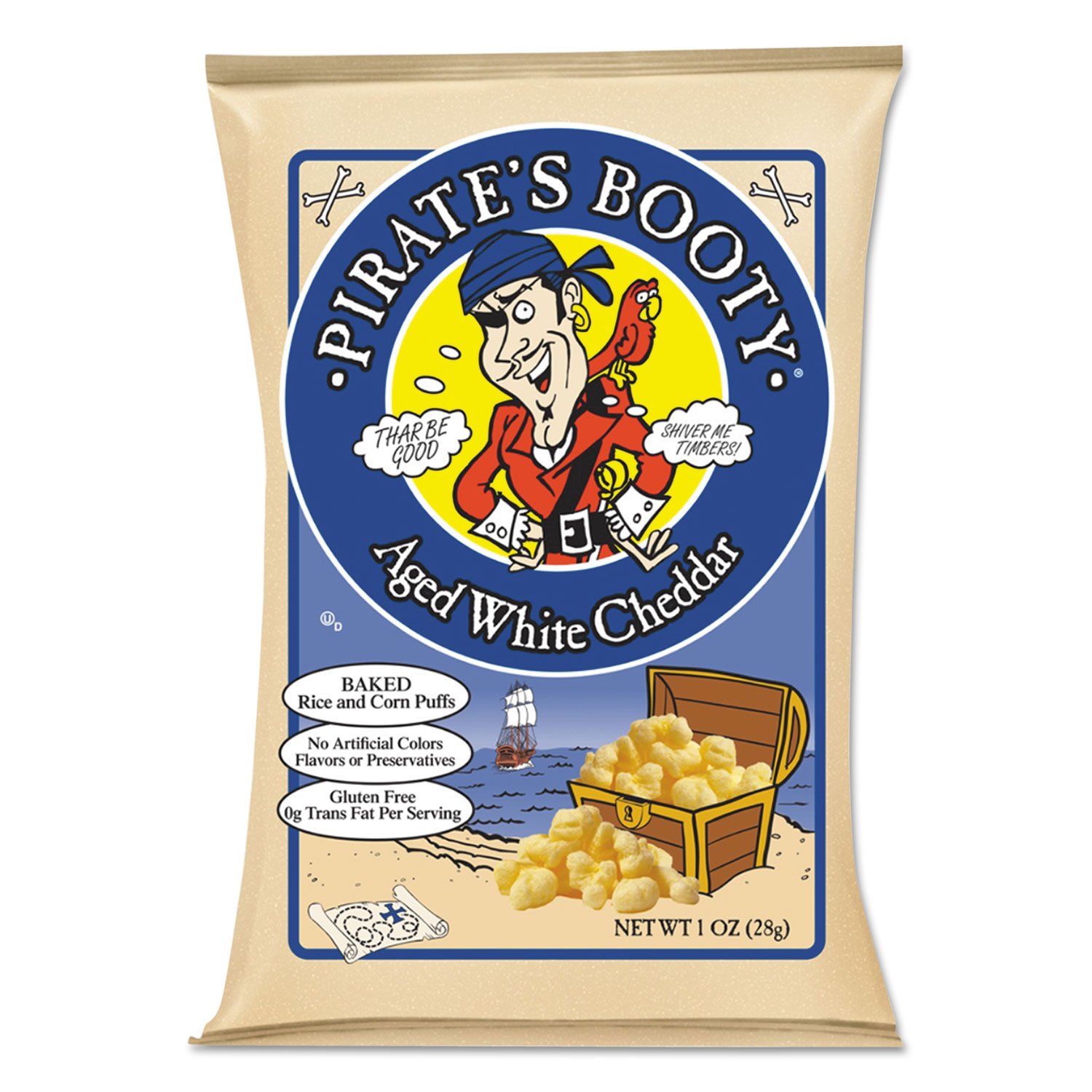 Robert's American Gourmet Pirate's Booty Snack -- 1 oz Each / Pack of 24