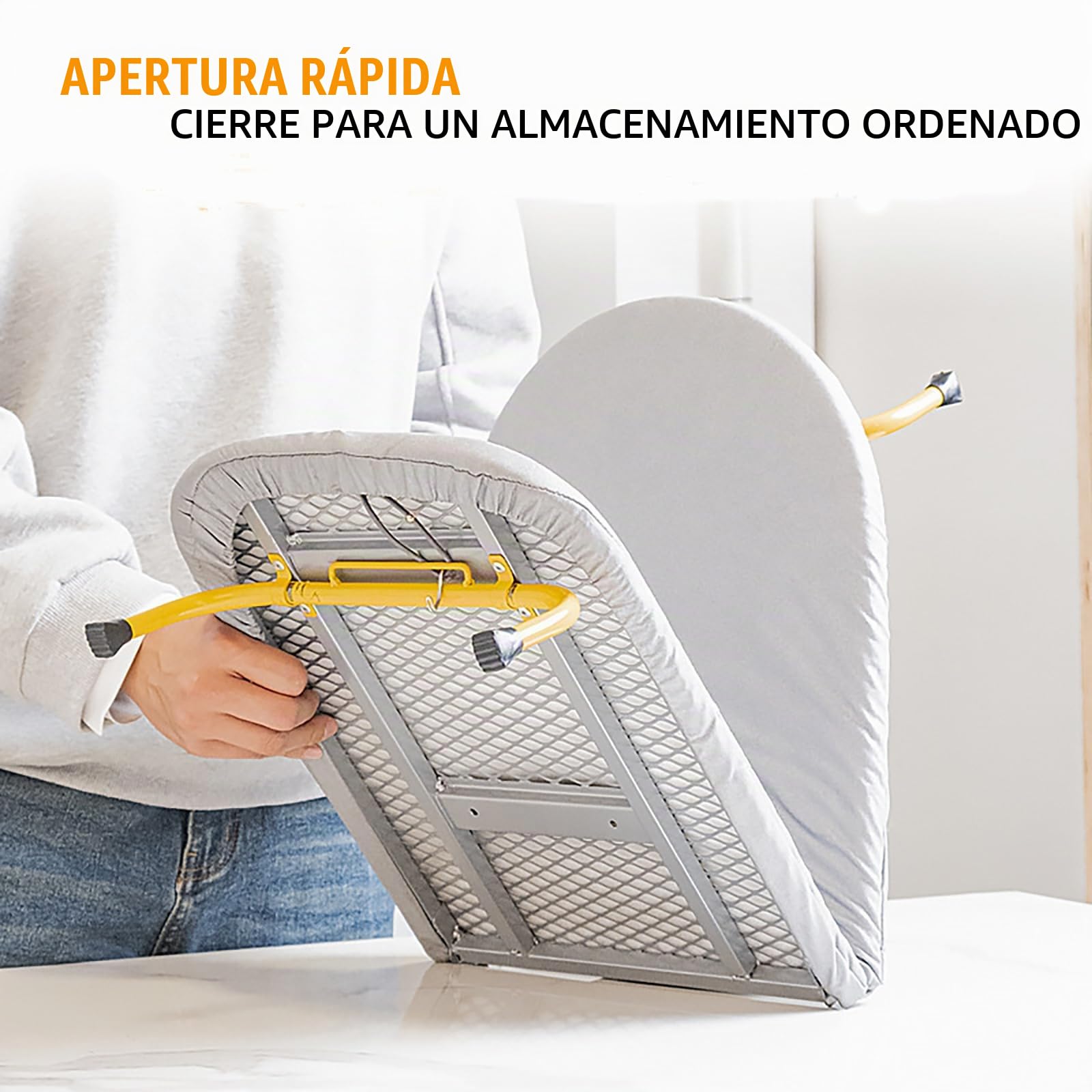 NEWFUN Tabla de Planchar Plegable,Patas de Mesa Plegables para Ahorrar Espacio (Gray)