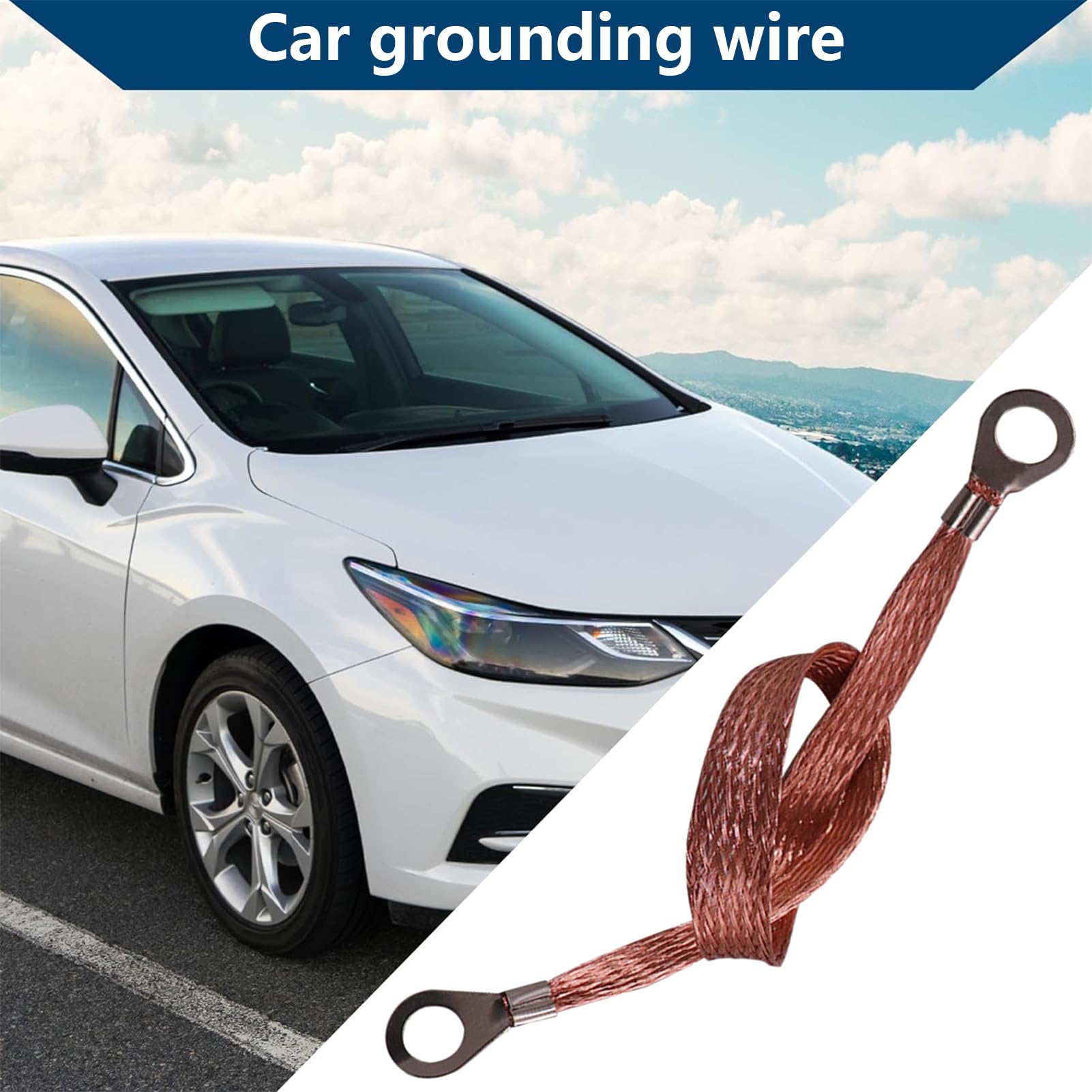 Cavi Di Messa A Terra Per Auto - Set Da 5 Pezzi In Rame Puro 99.9% Per Motore E Impianto Elettrico Veicoli - Foto 9