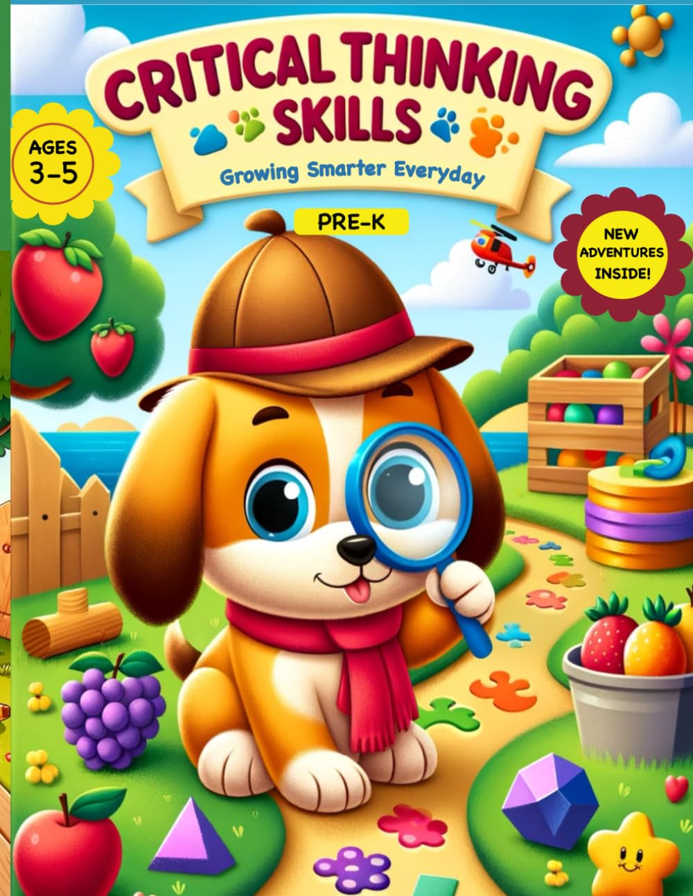 Critical Thinking Skills Workbook - 90 Pages, Ages 3 to 5, Preschool to Kindergarten, Problem-Solving, Logic & Reasoning Puzzles, and Much More: Young ... To Aid Their Transition Into Education