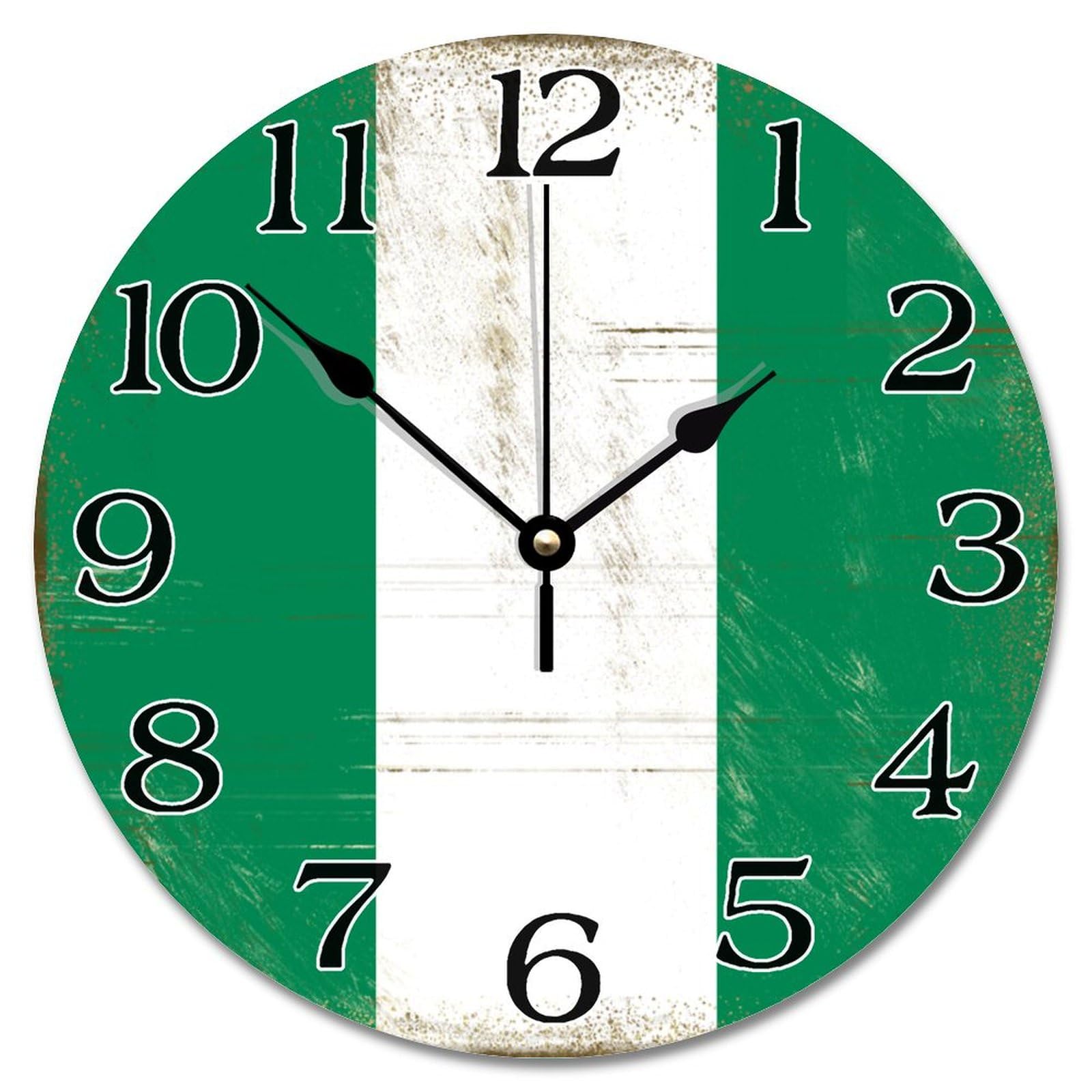 Horloge murale Nigeria silencieuse pour dormir sans bruit dans la chambre