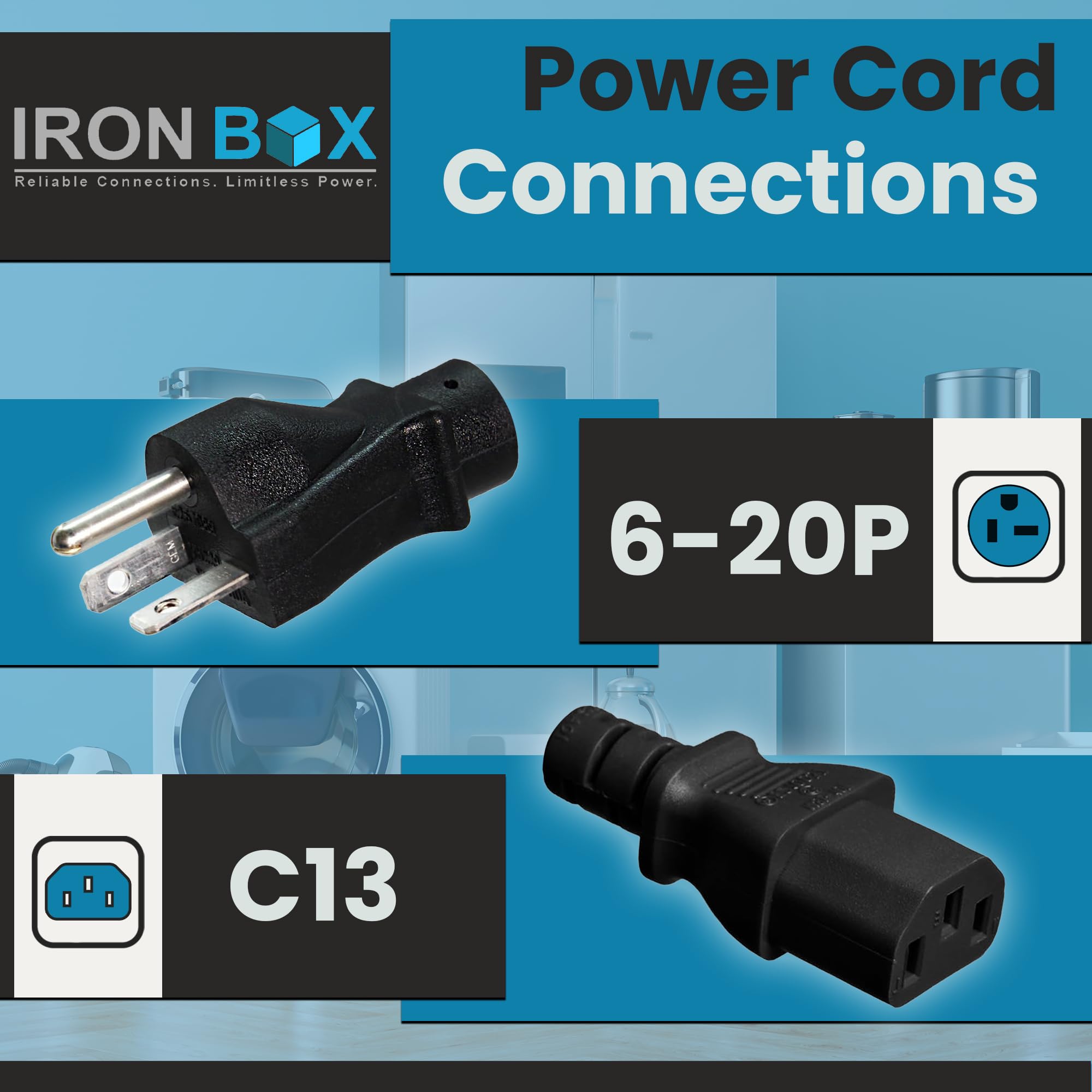Amazon.com: IronBox Electric - NEMA 6-20P Plug to IEC C13