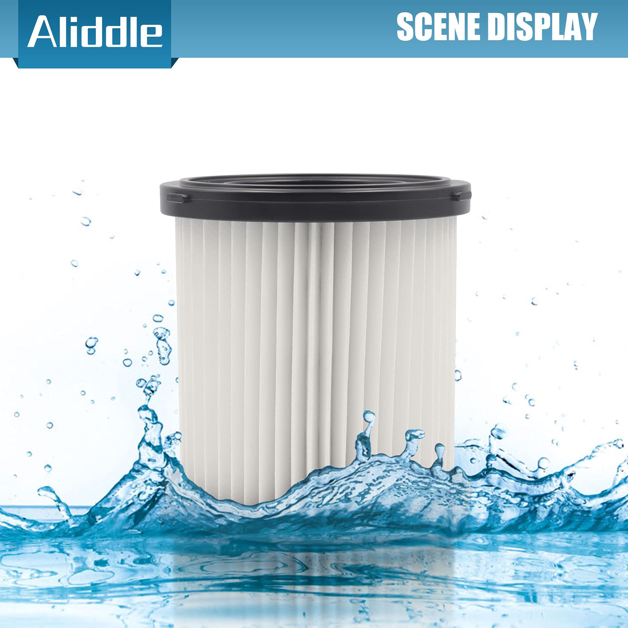 3 Packs of DCV5801 Wet/Dry Vacuum Hepa Replacement Filter, Suitable for dowalt DCV580 and DCV581H, Washable and Reusable