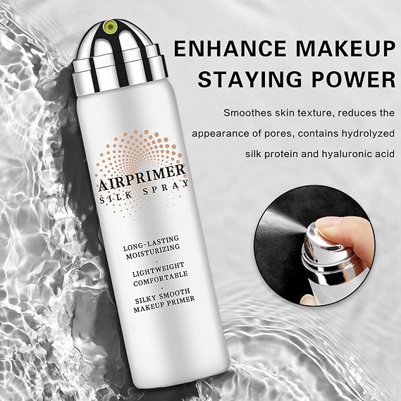 Airbrush Primer Face Makeup,Hydrating Primer for Oily & Mature Skin