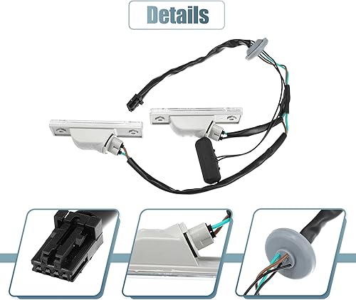 Miniatura 8 de X AUTOHAUX 95107229 95961097 Interruptor de liberación de la manija del portón trasero de la puerta trasera del interruptor de la puerta trasera