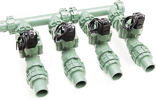 Vista 27 de Colector premontado con cable sencillo, de la marca Orbit, 2 válvulas, 1, Verde