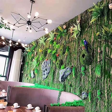 Amazon Co Jp 壁紙 3dシミュレーション樹皮 人工植物の風景 ハウスガーデンテラスデコレーション動物園造園水道管壁柱デコレーションに使用 A Diy 工具 ガーデン