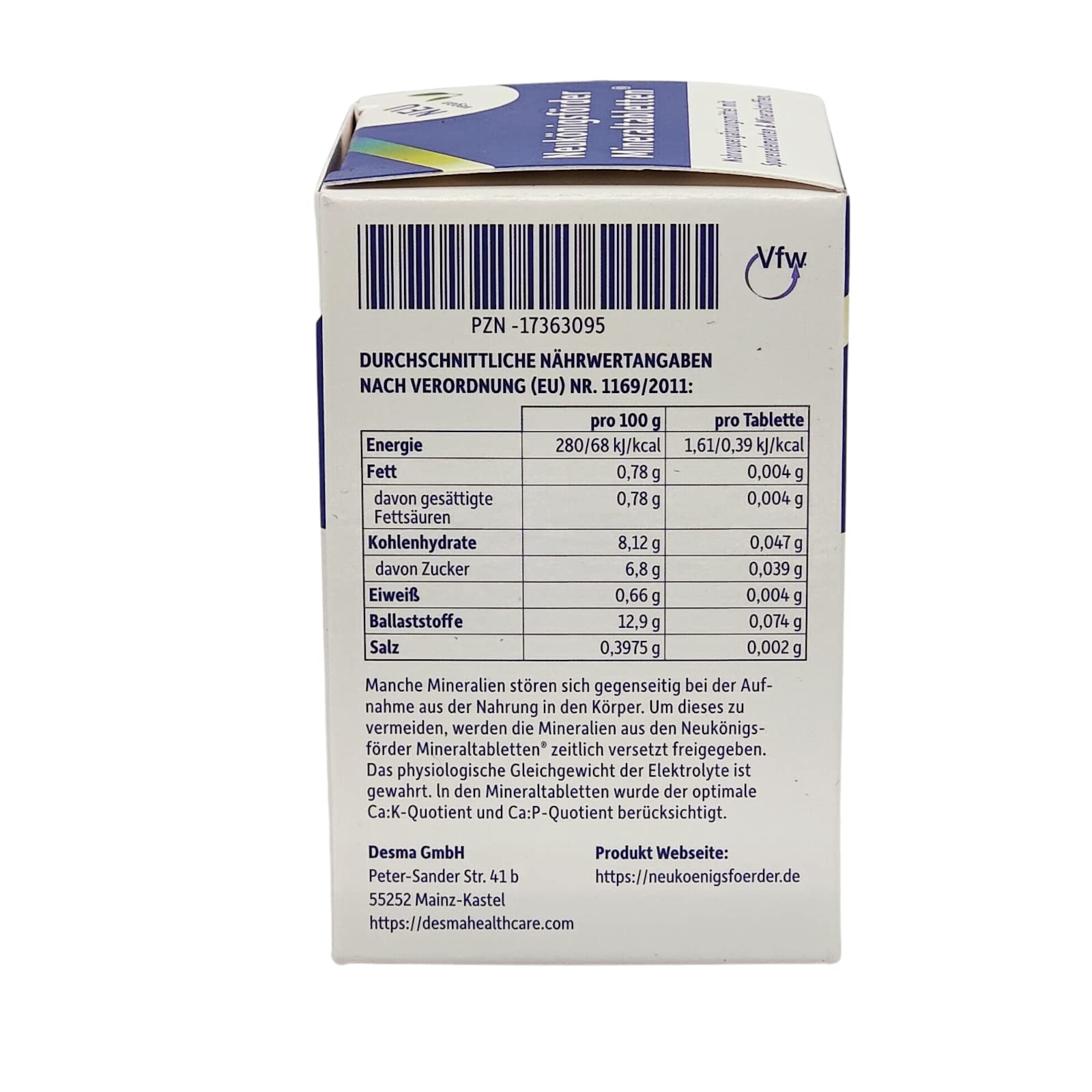 NEUKÖNIGSFÖRDER MINERALTABLETTEN 200 St. I Mineralstoffe und Spurenelemente I Sparset mit Pharma Perle give-away