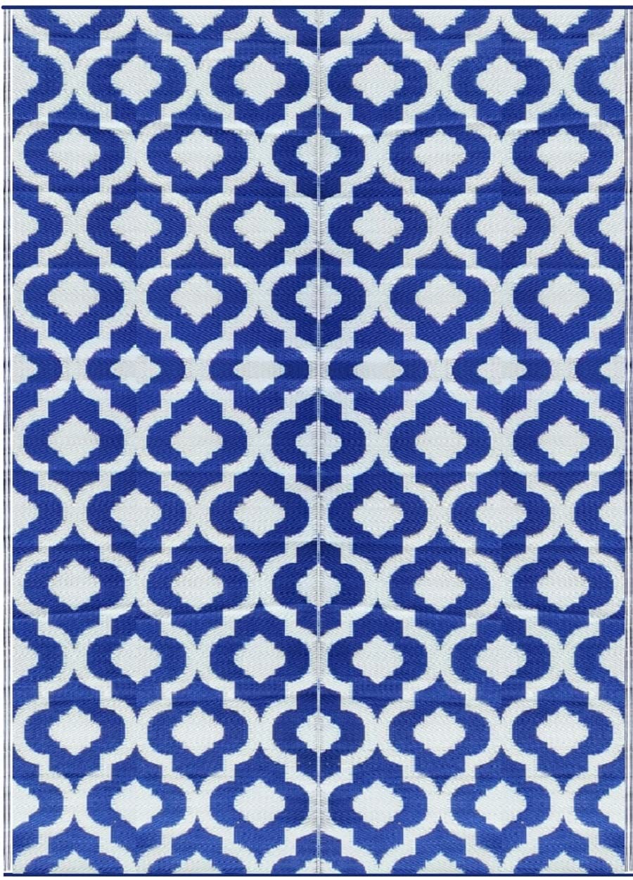 BalajeesUSA Outdoor Rug - 5x7 feet, Multi Color, Reversible, Portable, for Camping picnic, Waterproof, Plastic straw patio rugs, RV camper mat 477