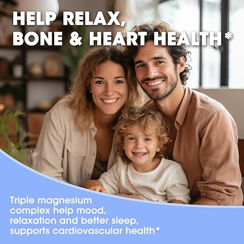 Miniatura 6 de Gotas líquidas de glicinato de magnesio con taurato y citrato, suplemento de magnesio para dormir, calma y relajación, con potasio y omega-3,