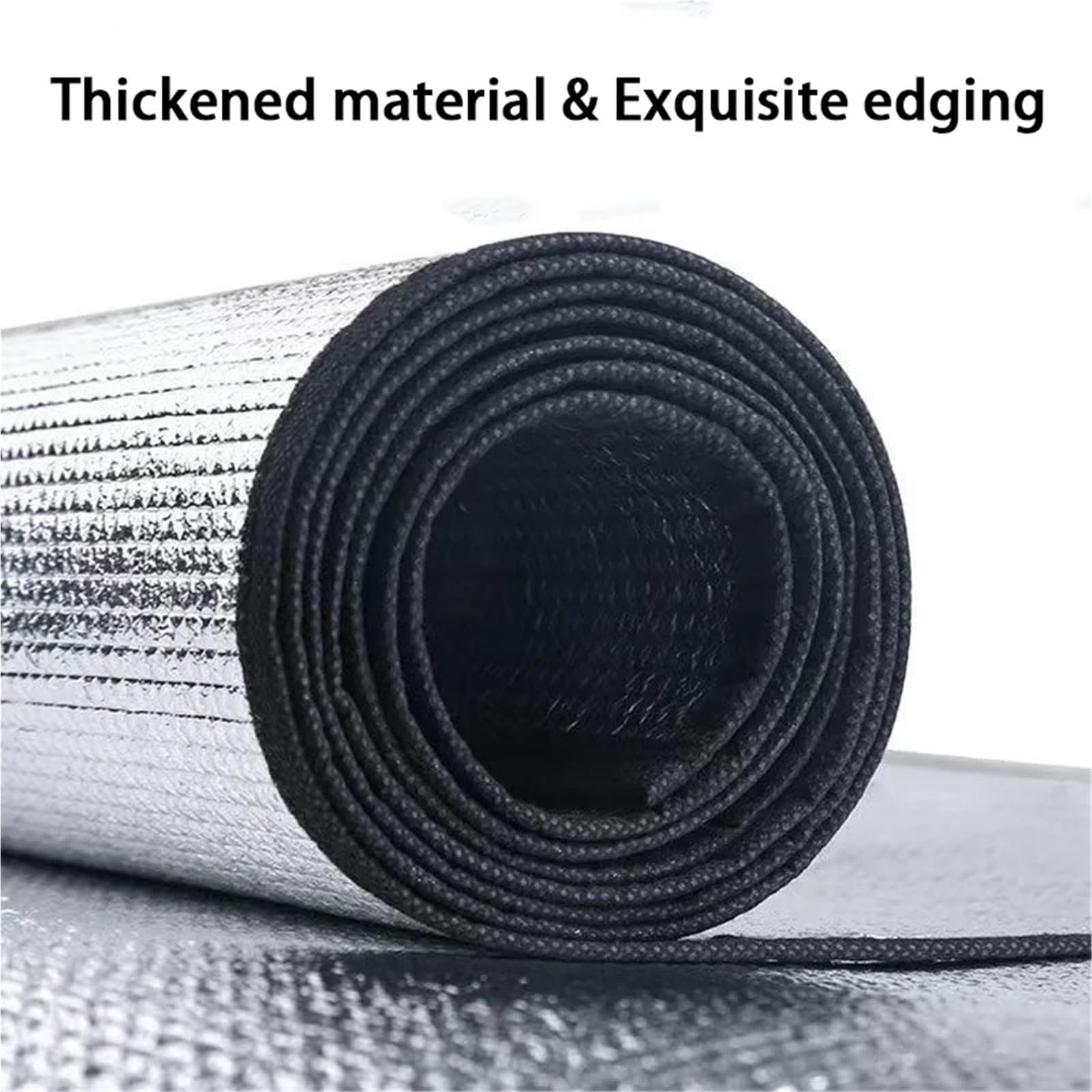 Alu Isomatte Schaummatten Schlafmatte für Camping Isoliermatte Isolierdecke Faltbare Zeltmatte Bodenmatte Thermomatte Matte aus Aluminiumfolie (200 x 150 cm) Silber