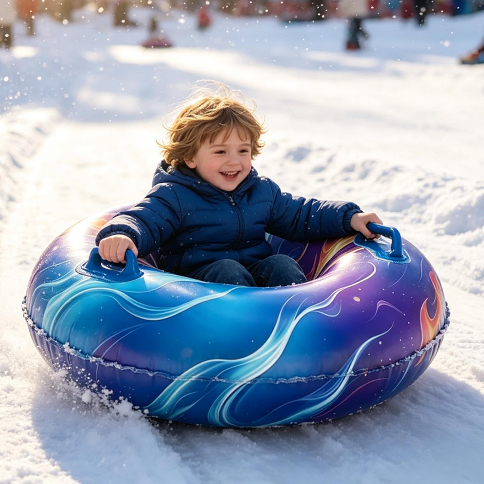 Luge gonflable à neige pour l'hiver