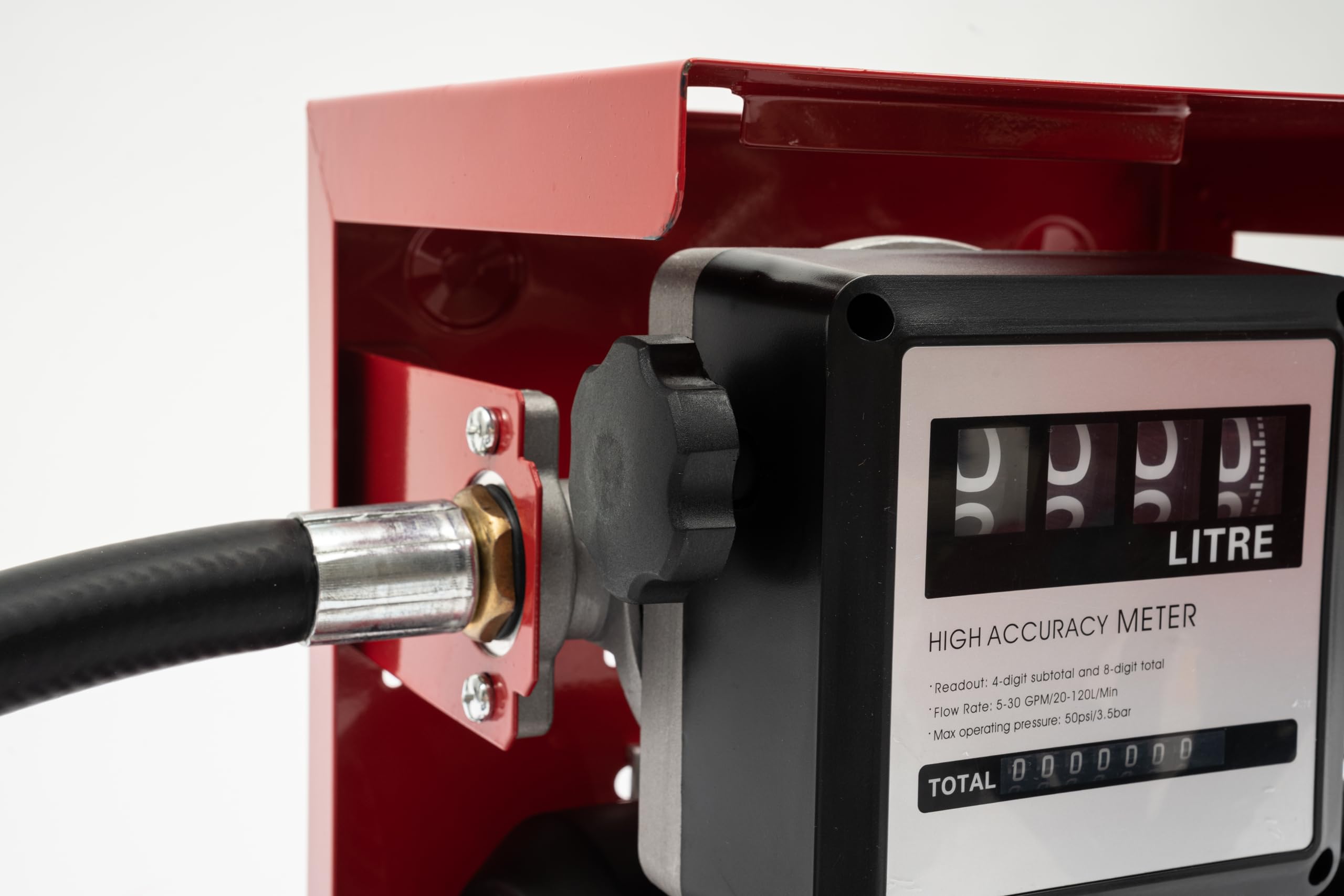Professionelle Diesel Pumpe 550w - Hochleistungs-Ölabsaugpumpe Für Kraftstoffe - Langlebig Und Zuverlässig Aus Gusseisen, Kupfer, Stahl Und PVC - Max. Fördermenge 60 l/Min, Max.