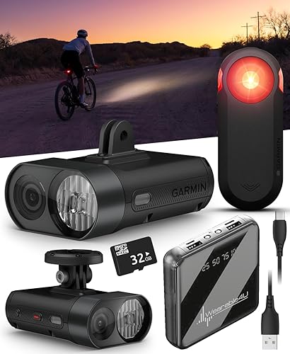 Miniatura 9 de Wearable4U Garmin Varia Vue - Faro delantero de ciclismo y cámara 4K, brillo automático, 600 lúmenes y radar de visión trasera Varia RTL515 con