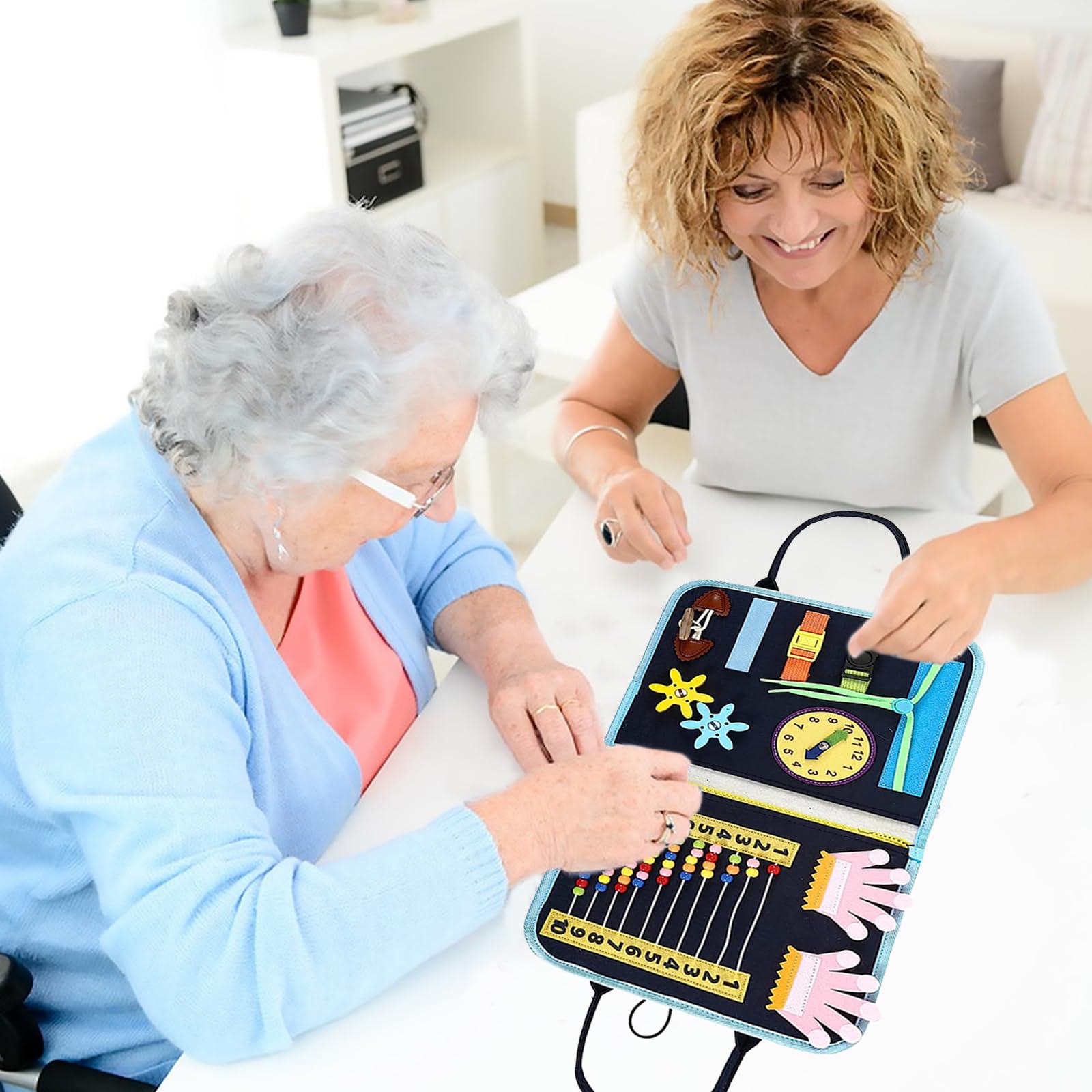Coperta per Bambini per Demenza, Anziani e Demenza Occupazione Giochi per Mani per Demenza Coperta Sensoriale Regali per Demenza per Demenza di Alzheimer Autismo di Asperger
