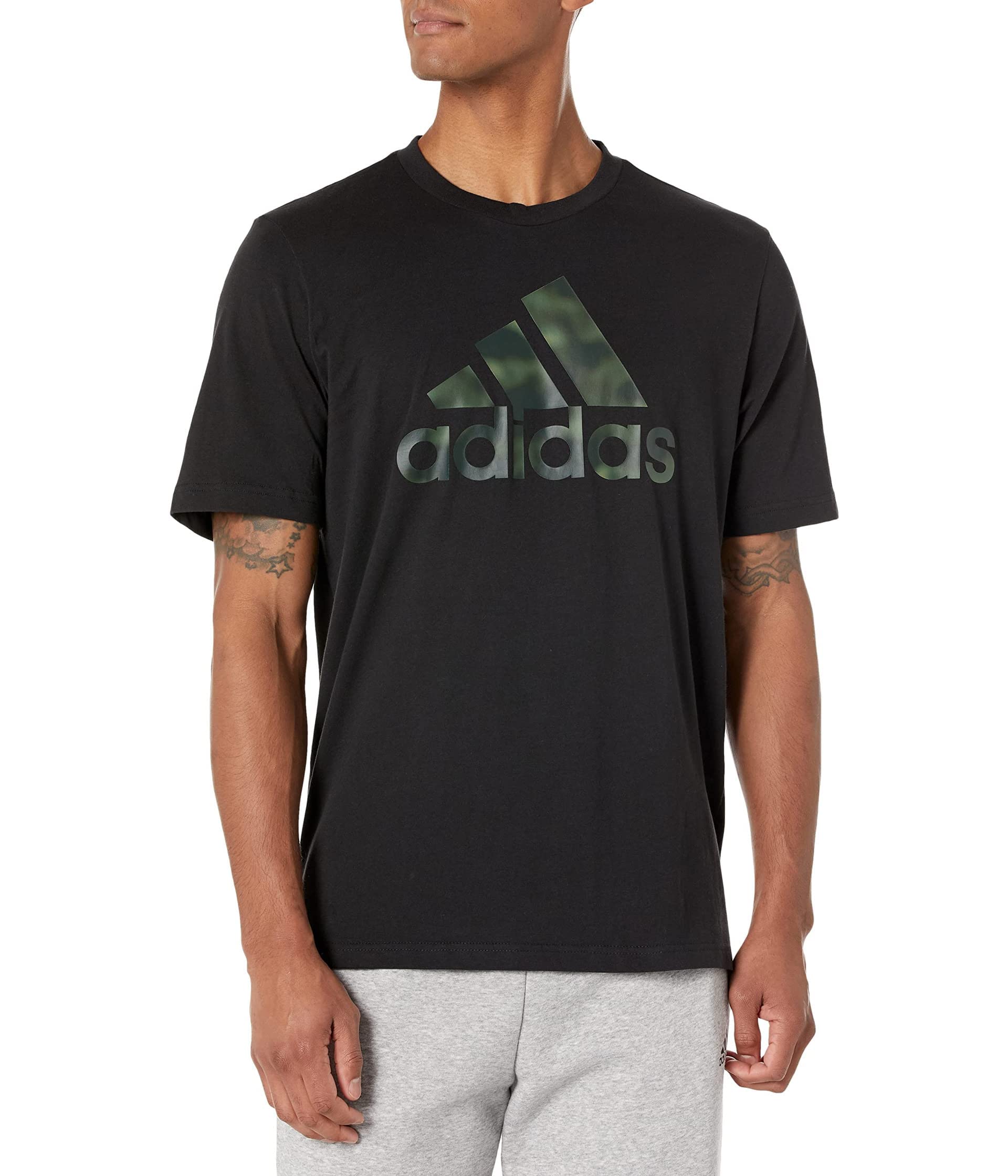adidasMen's Essentials Camouflage Print Tee