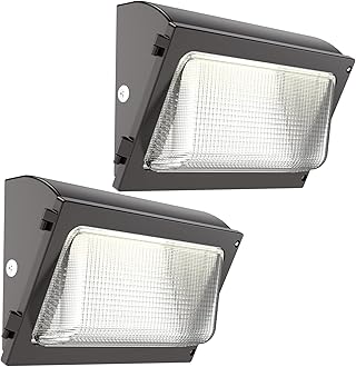 120W LED Wall Pack Light 2Packs with Glass Lens