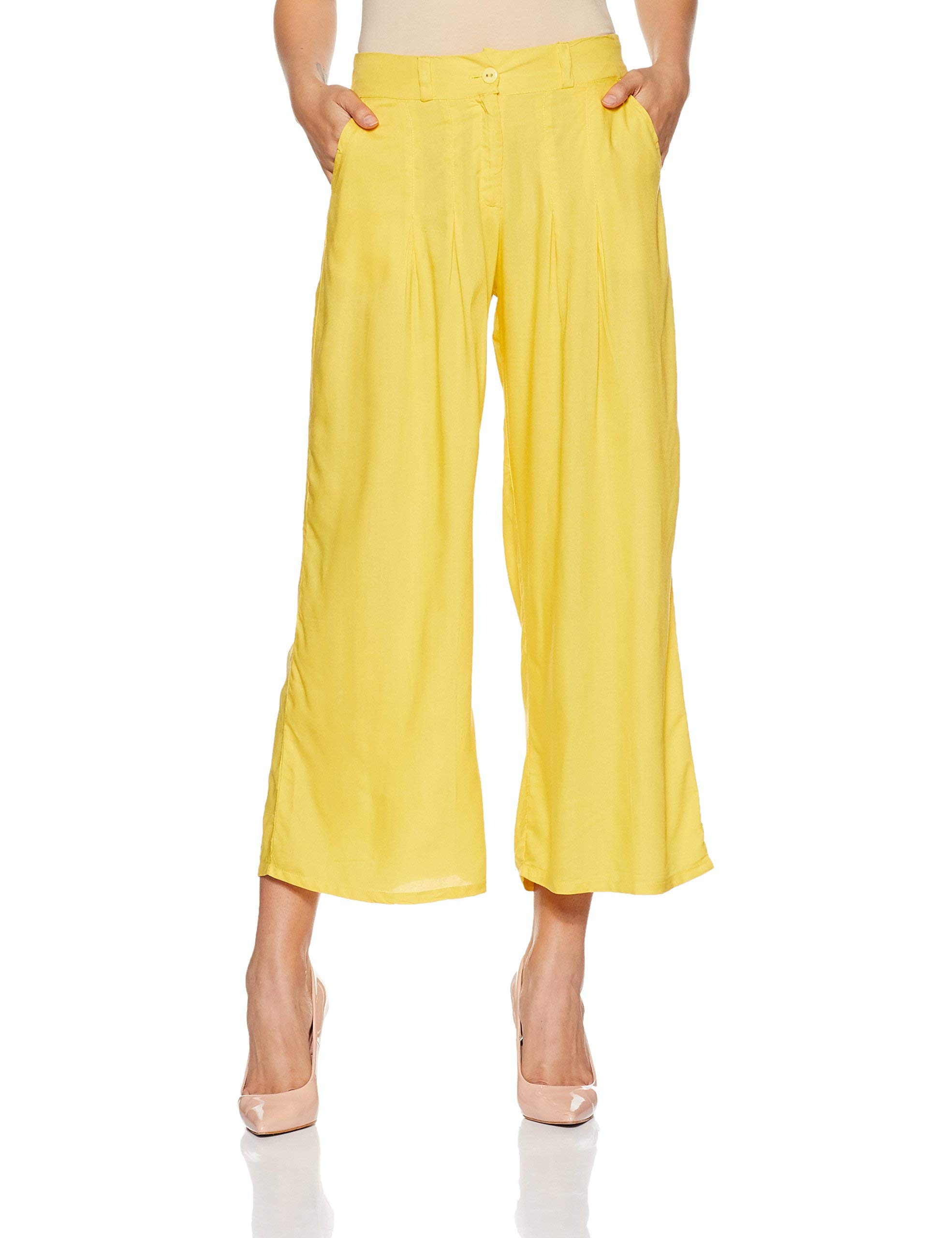 W for Woman Women's High Rise Regular Fit Pants