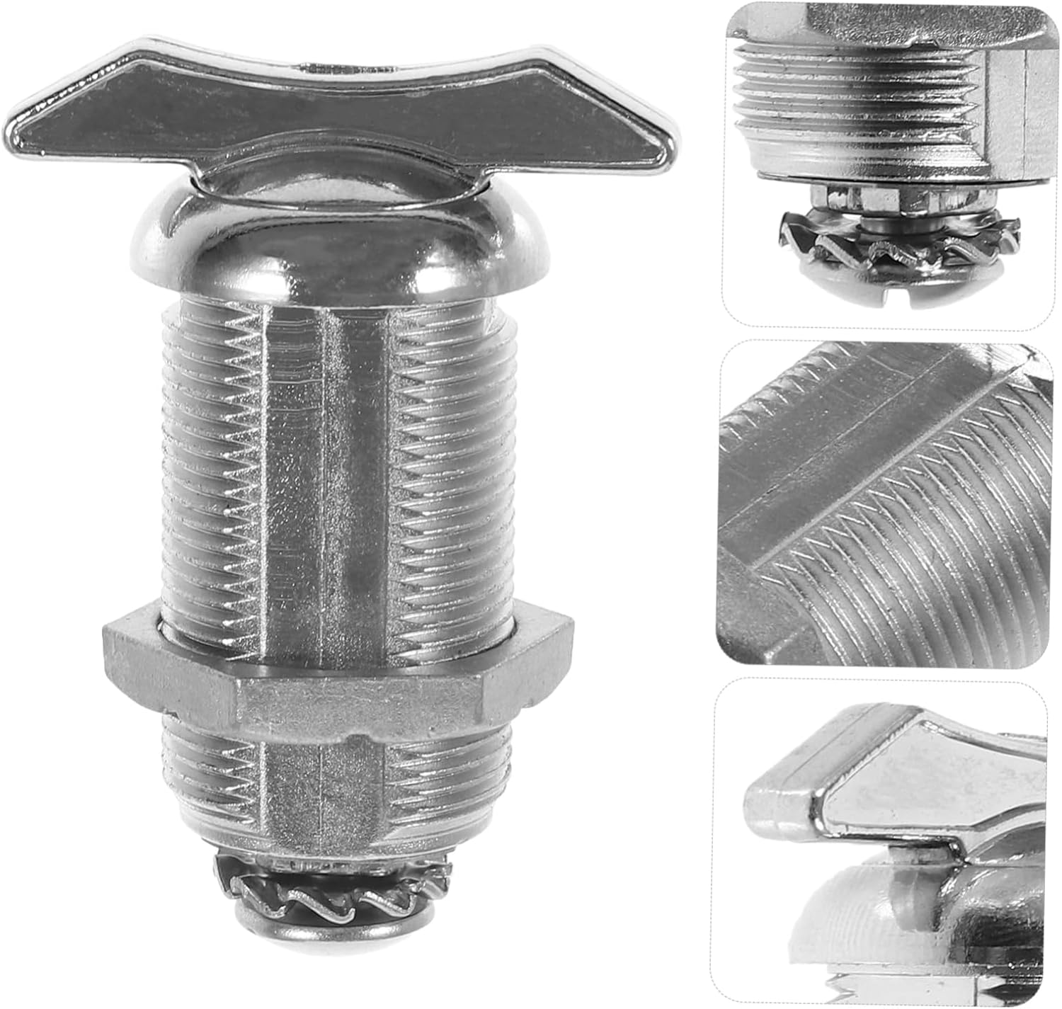 WOONEKY Cabinet Lock Replacement for Showcase Drawer Security Keyless Design for Mailboxes Equipment Cabinets Versatile Safety Lock for Easy Use