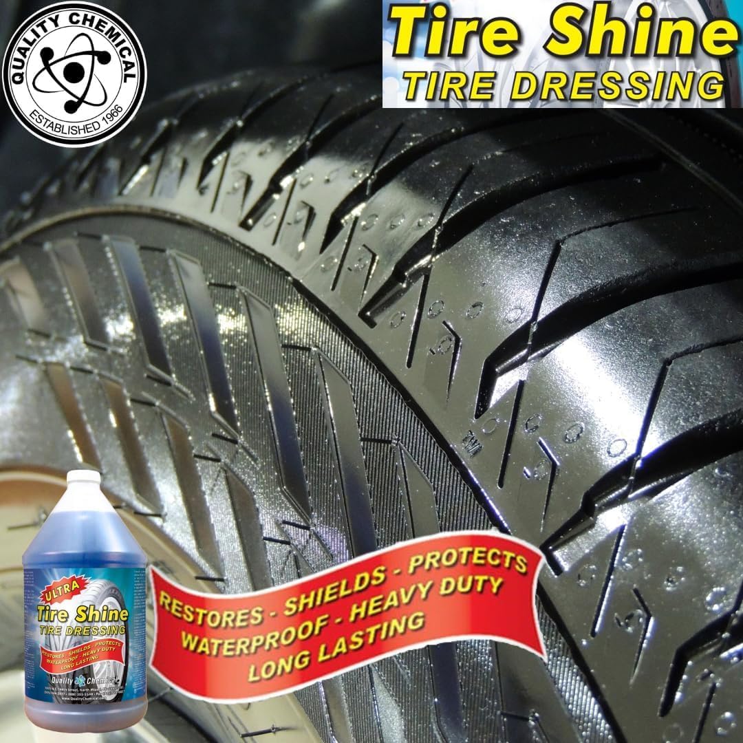 Quality Chemical Mag Brite & Ultra Tire Shine Combo - 128 oz of Mag Brite (Pack of 1) - 128 oz Tire Shine (Pack of 1) - 2 Gallon Combo