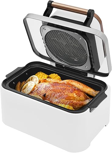Miniatura 3 de Freidora de aire de 12.68 cuartos de galón, freidora eléctrica multifuncional de 1700 W, freidora de aire con ventana de visión, rango de ajuste de