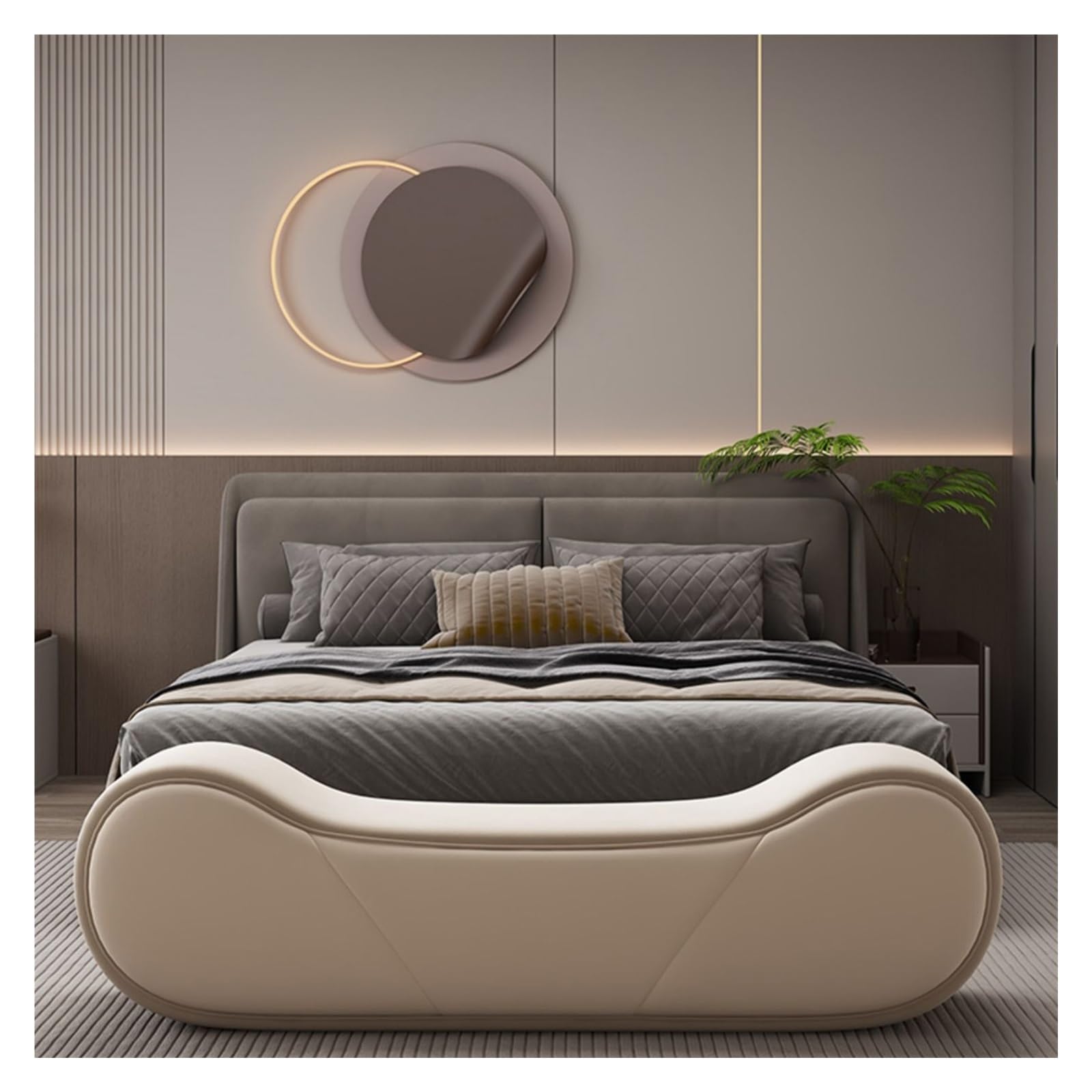 Banc de Chambre Luxueux en Velours Orange élégant avec Fonction Change-Chaussures 150 cm